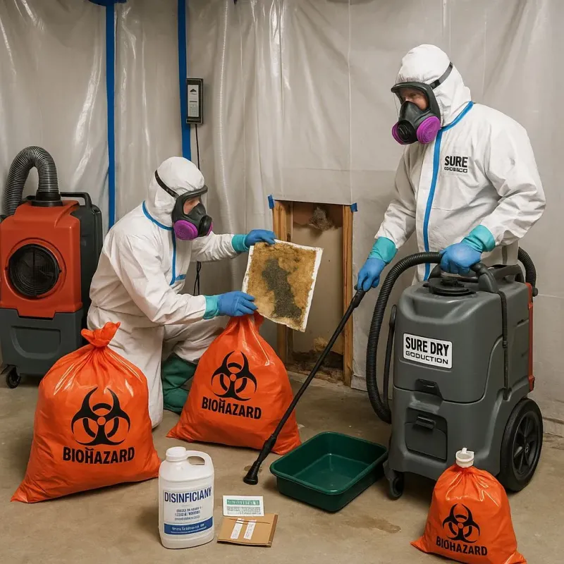 Contaminated Water Handling Protocols process in South Amherst, OH